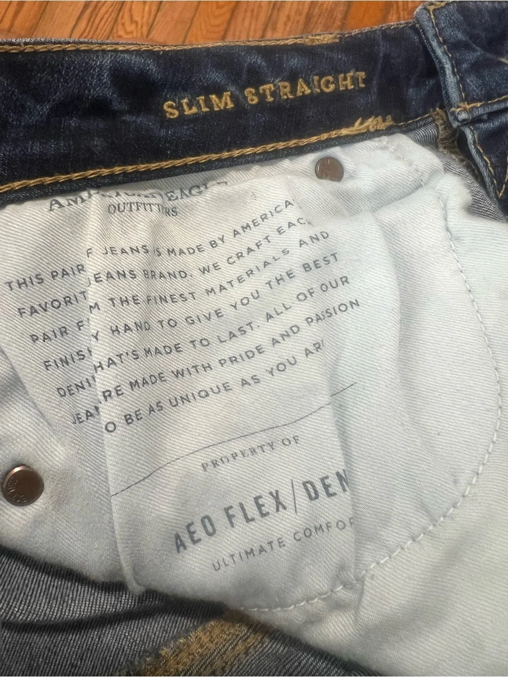 American Eagle Outfitters Men’s Indigo Straight Jeans